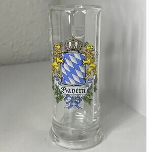 Bayern 4oz Mini Beer Stein Shot Glass Octoberfest Bavarian Coat of Arms Germany